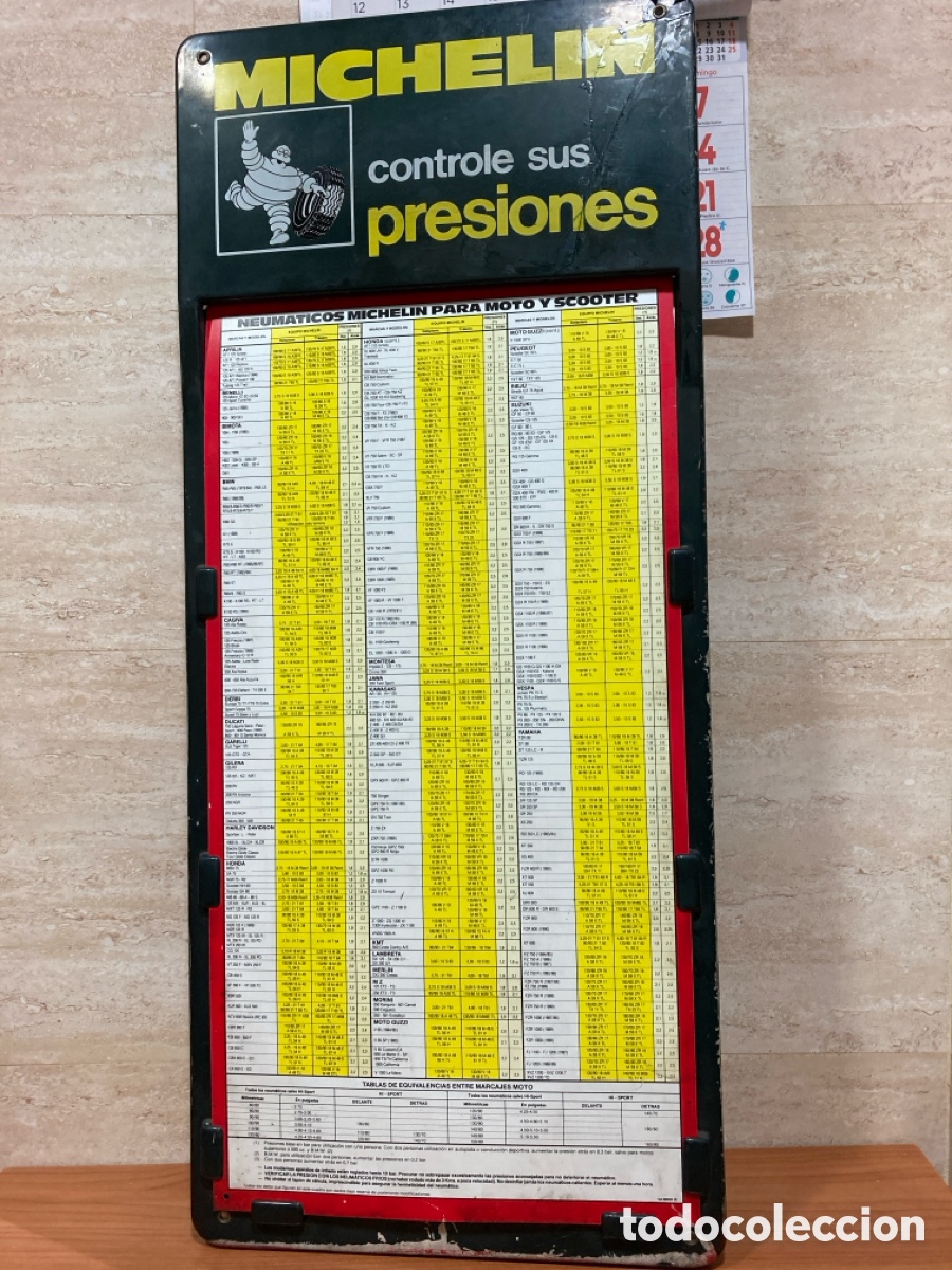 Carteles: CARTEL MICHELIN CONTROL DE PRESIONES - Foto 1