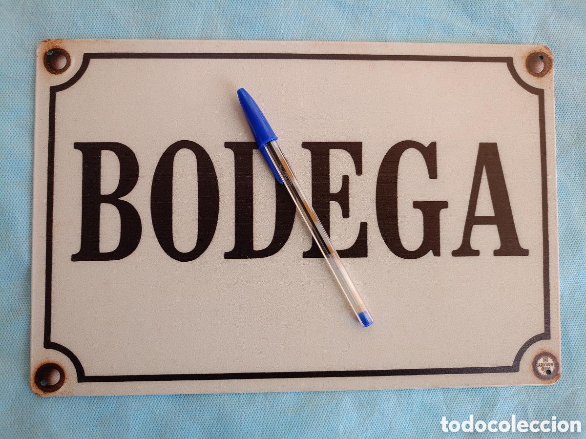 Carteles: BODEGA CHAPA MET&Aacute;LICA - Foto 1