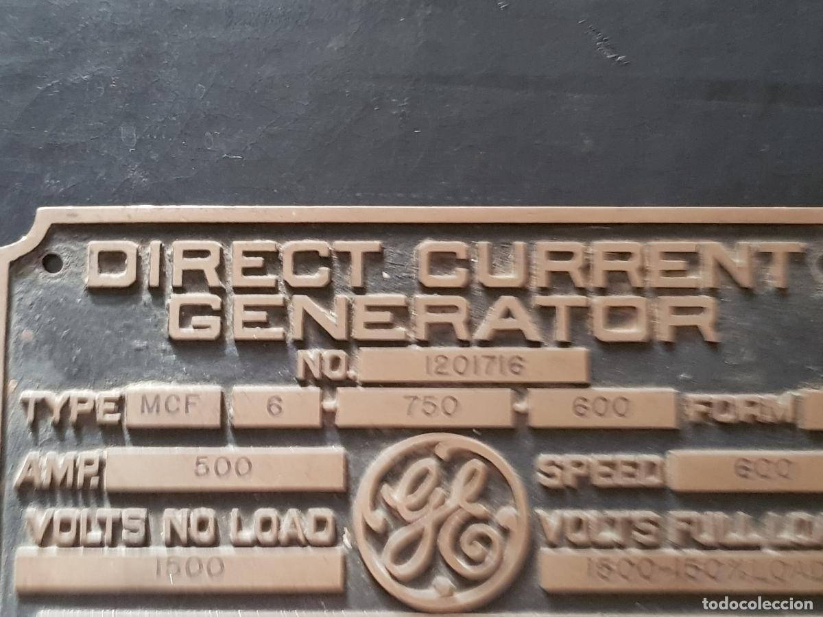 Carteles: GENERAL ELECTRIC CO.-DIRECT CURRENT GENERADOR - Foto 11