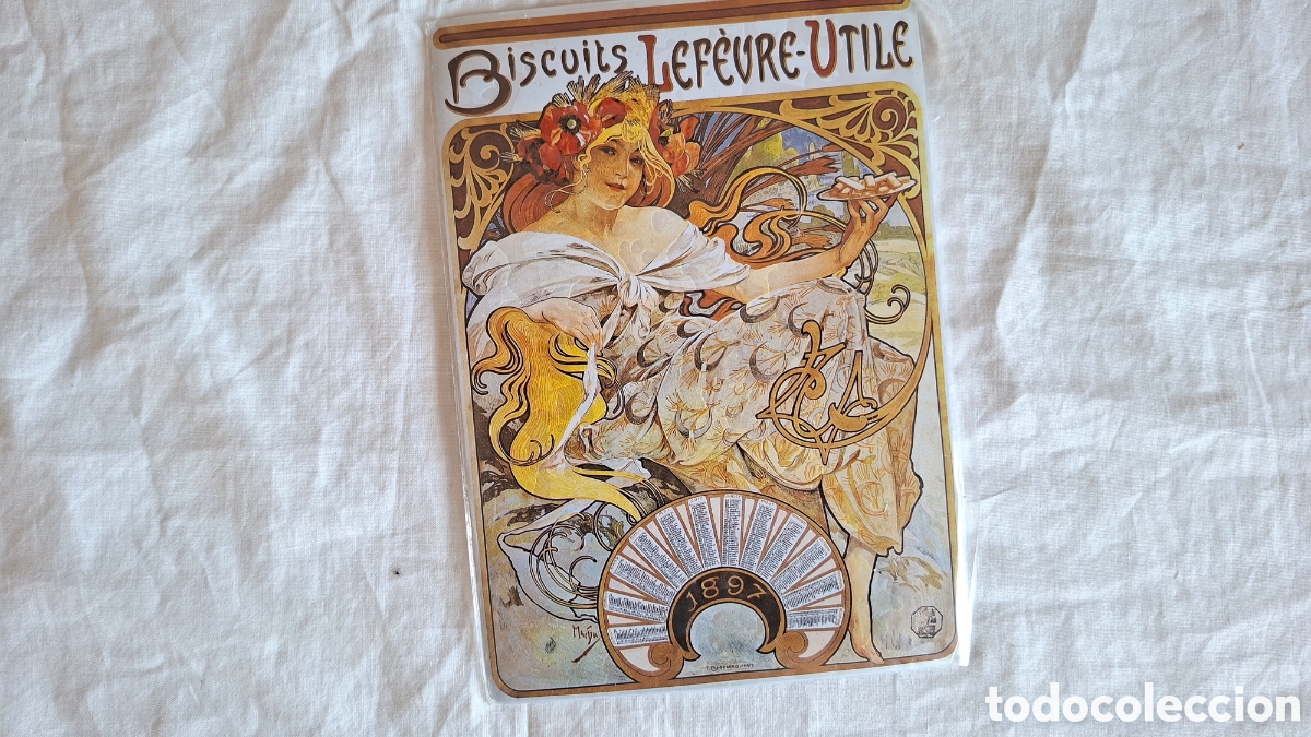Carteles: Chapa BISCUITS LEFEVRE. Cartexpo - Foto 1