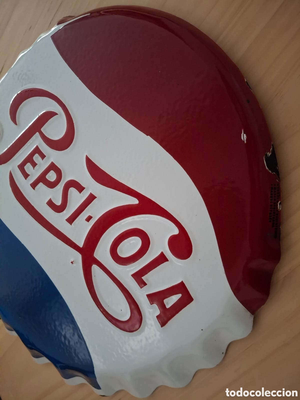 Carteles: Chapa esmaltada de Pepsi- Cola - Foto 3