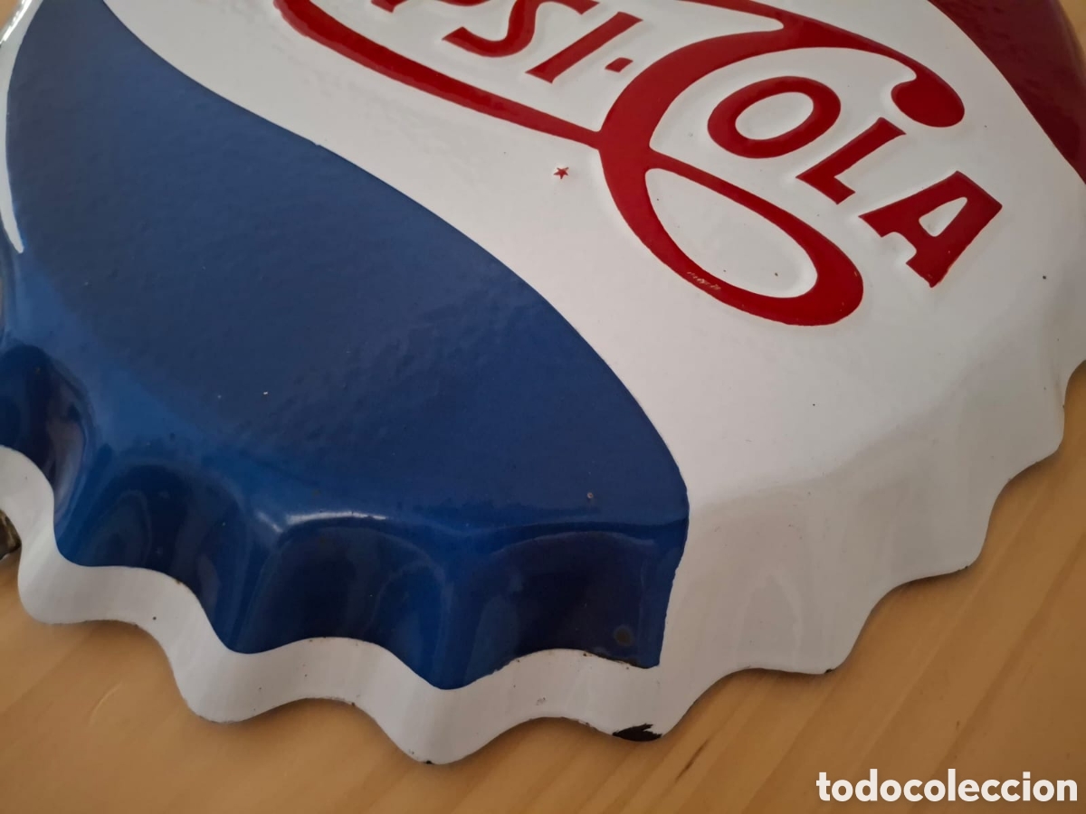 Carteles: Chapa esmaltada de Pepsi- Cola - Foto 8