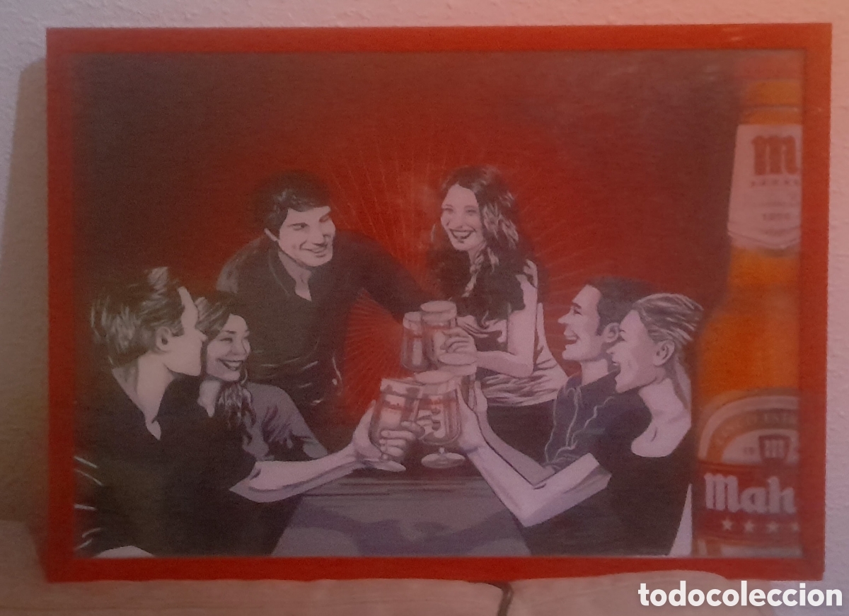 Carteles: Luminoso cerveza mahou - Foto 2