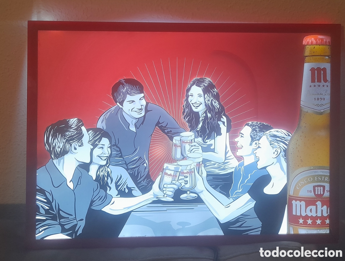 Carteles: Luminoso cerveza mahou - Foto 1
