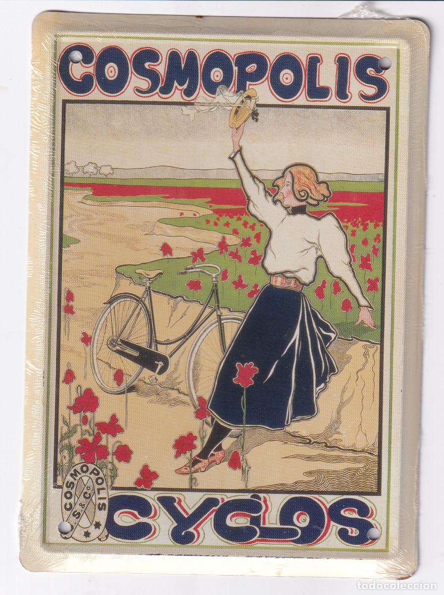 Carteles: CHAPA DE PUBLICIDAD.- Cosmopolis Ciclos. - Foto 1
