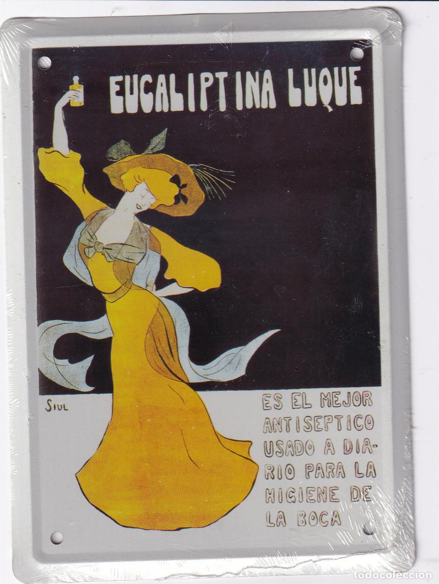 Carteles: CHAPA DE PUBLICIDAD.- Eucaliptina Luque. - Foto 1