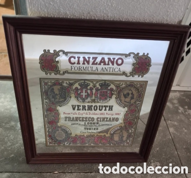 Carteles: Espejo publicidad vermut cinzano - Foto 2