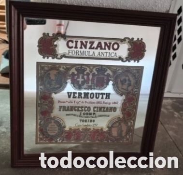 Carteles: Espejo publicidad vermut cinzano - Foto 1