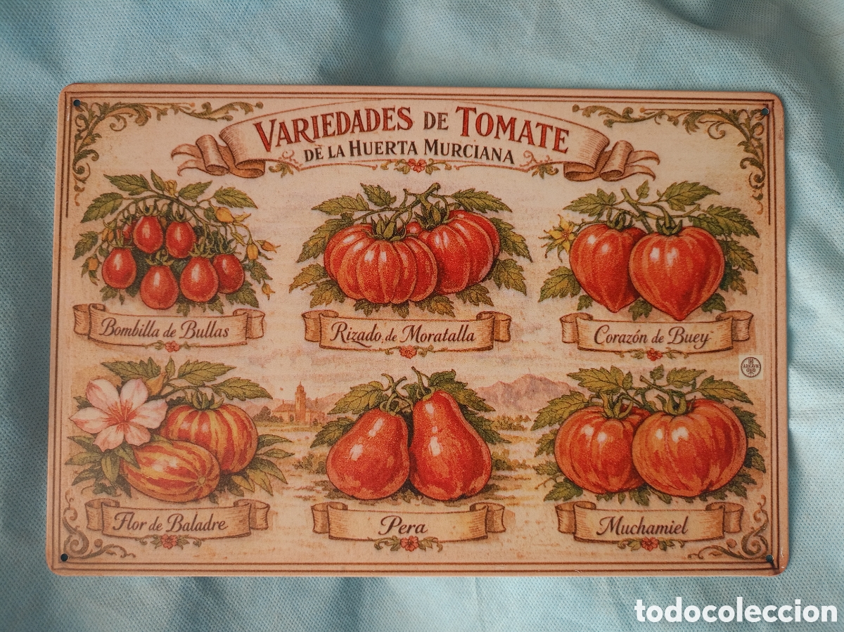Carteles: CHAPA CON TOMATES HUERTA DE MURCIA - Foto 1
