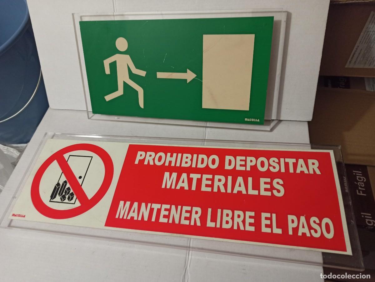 Carteles: Lote de se&ntilde;ales metacrilato. - Foto 1