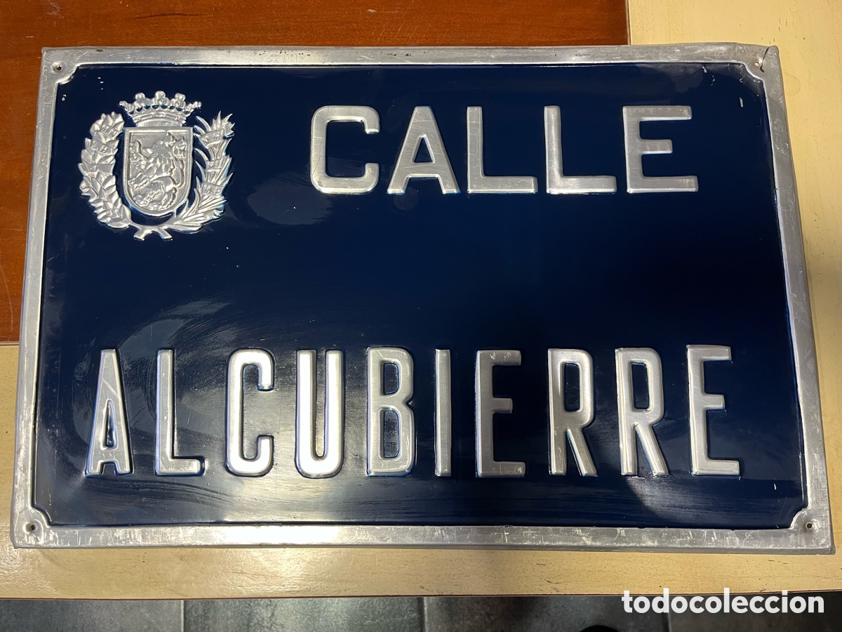 Carteles: PLACA CHAPA CALLE ALCUBIERRE - Foto 1