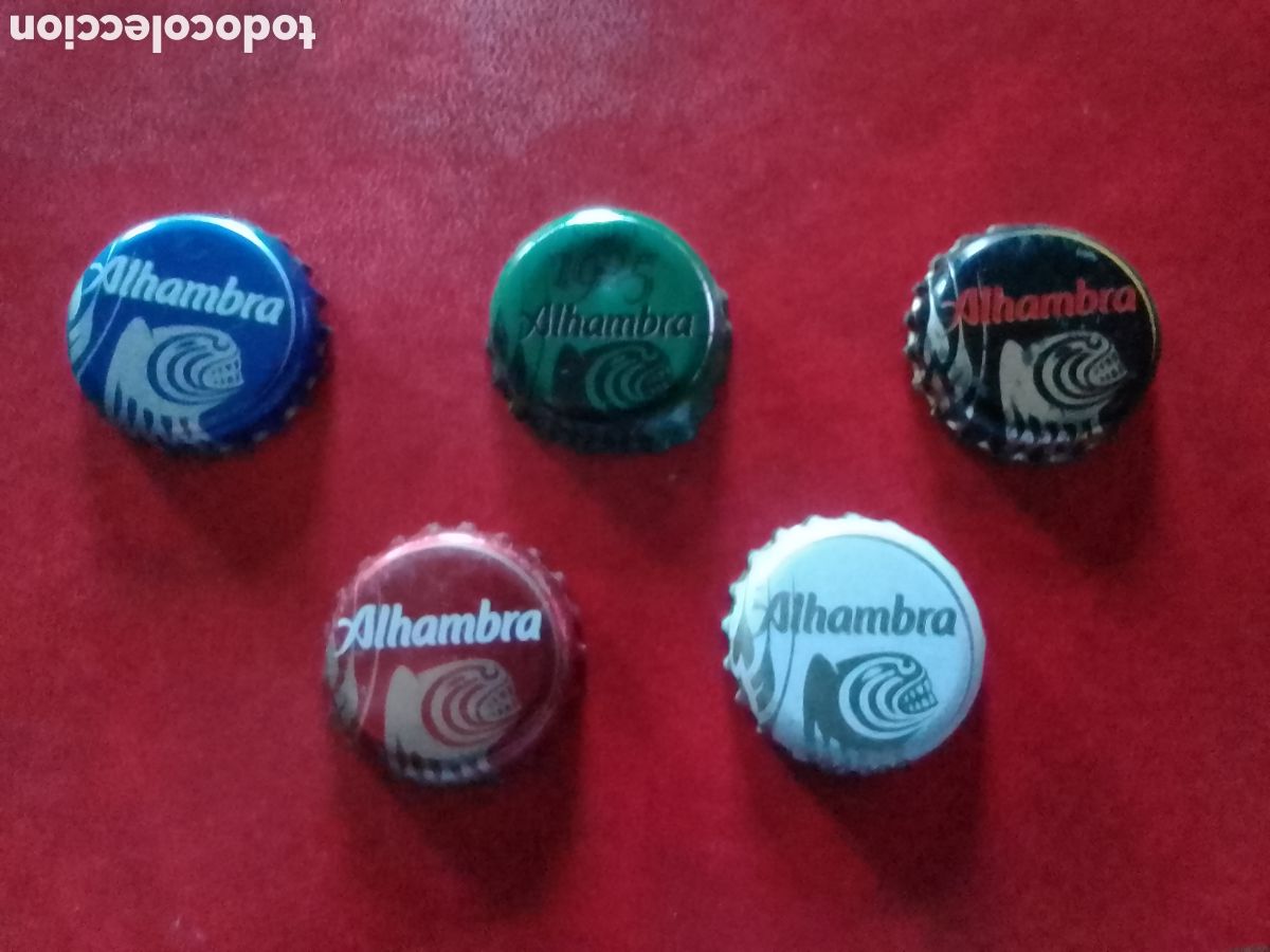 Carteles: Chapas de cerveza ALHAMBRA - Foto 1