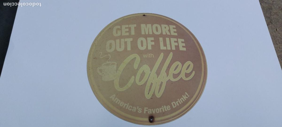 Carteles: Placa litograf&iacute;a Publicitaria Coffe - Foto 1