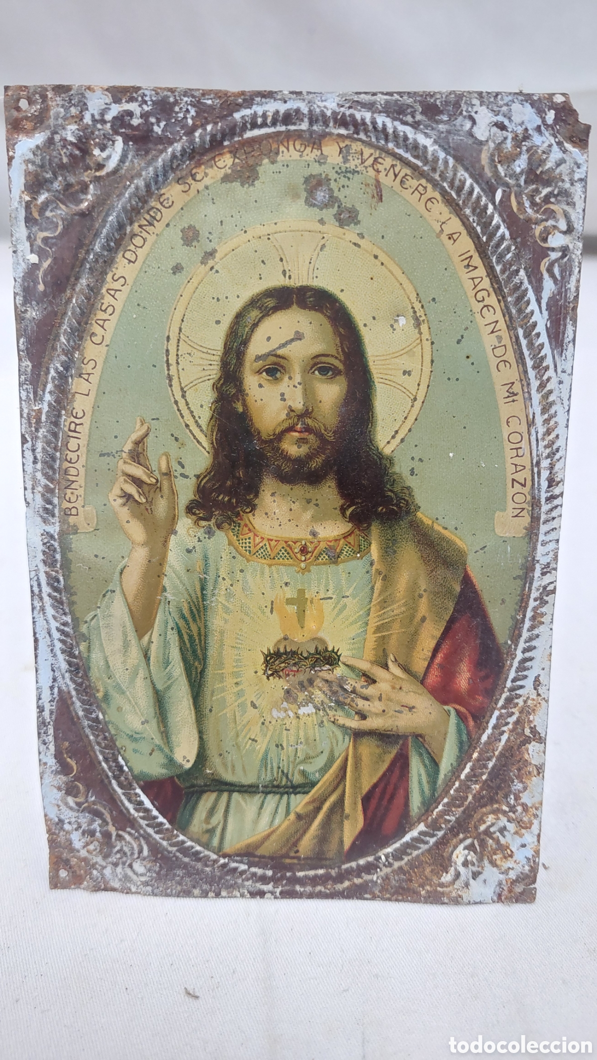 Carteles: Chapa para puerta Sagrado Corazon - Foto 1