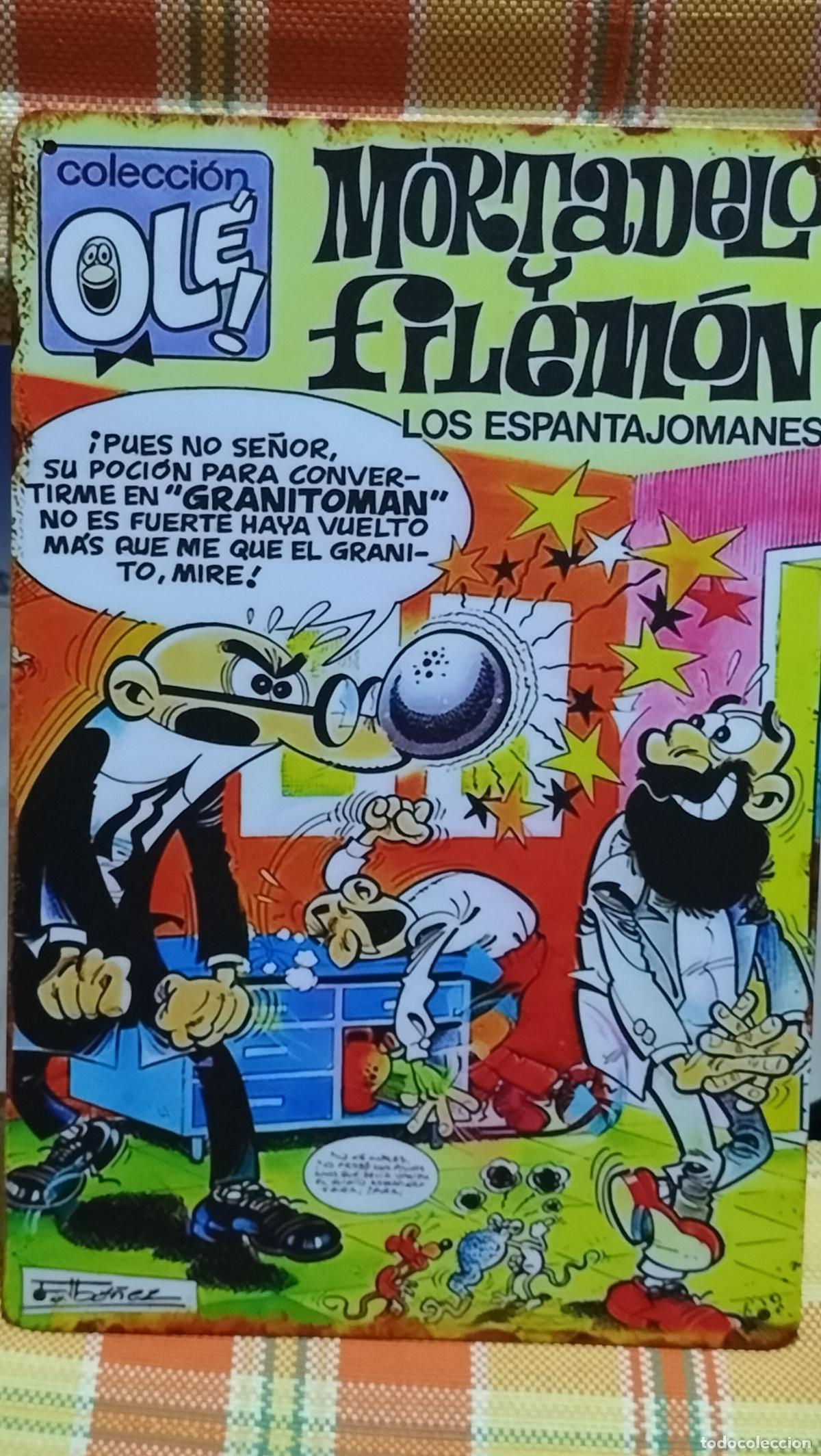 Carteles: CHAPA DE TEBEO MORTADELO Y FILEMON - Foto 2