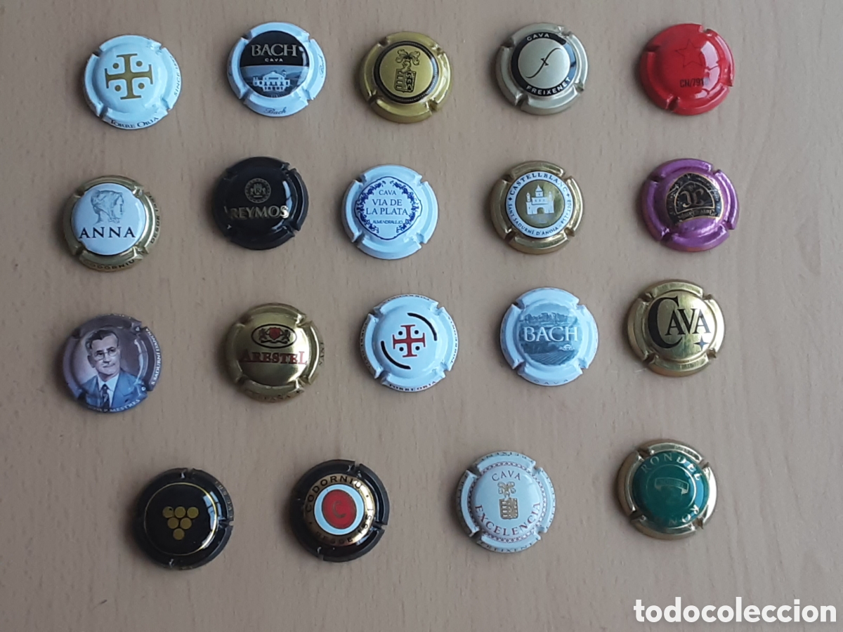 Carteles: Chapas de botellas de Cava y Champ&aacute;n - Foto 1