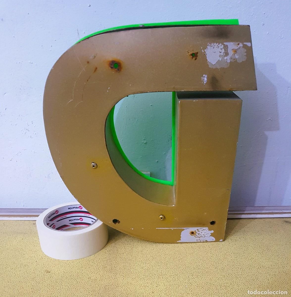 Carteles: LETRA &rdquo;D&rdquo; DE ROTULO COMERCIAL EN ALUMINIO Y PL&Aacute;STICO DE 30 CM. - Foto 6