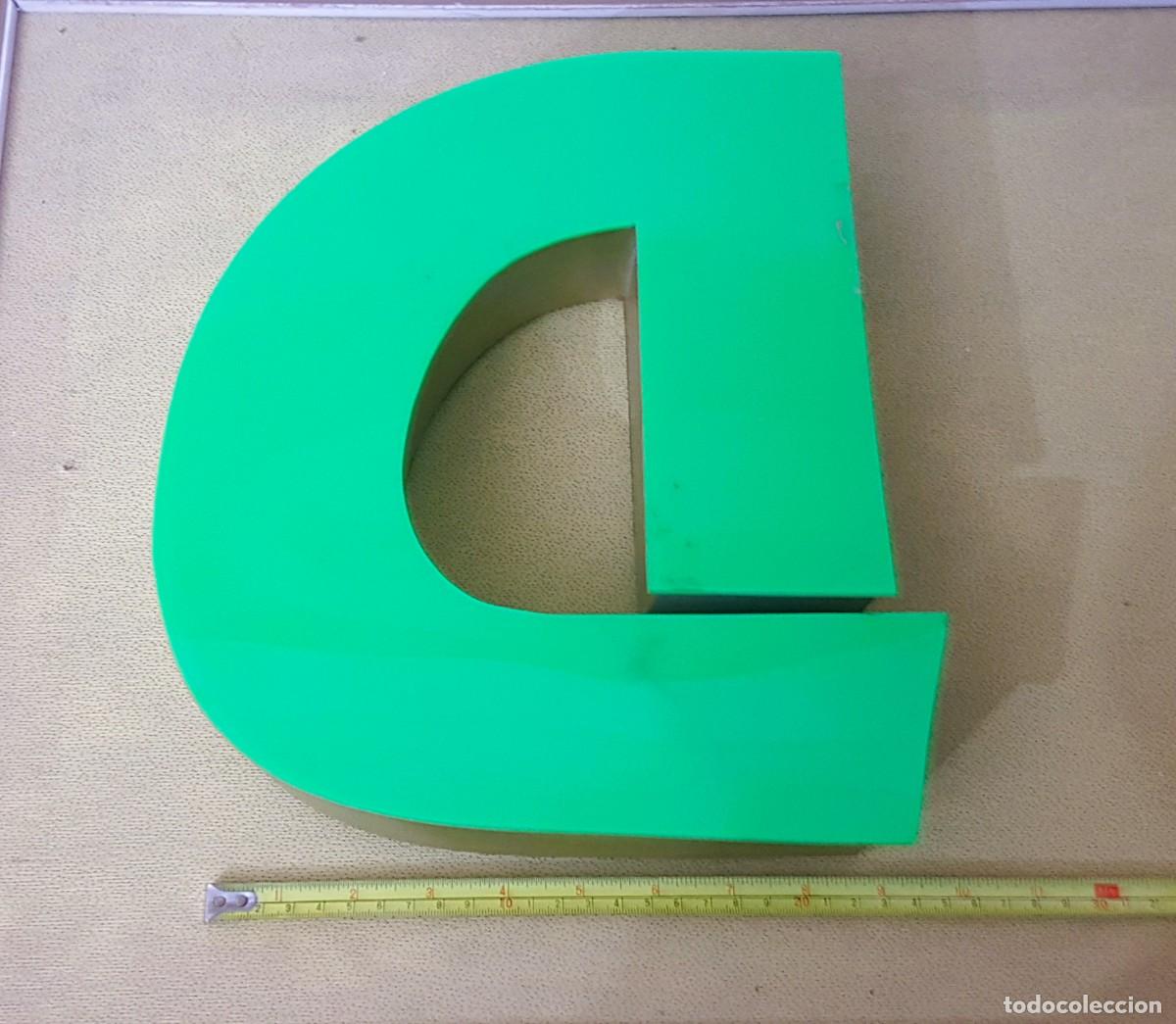 Carteles: LETRA &rdquo;D&rdquo; DE ROTULO COMERCIAL EN ALUMINIO Y PL&Aacute;STICO DE 30 CM. - Foto 8