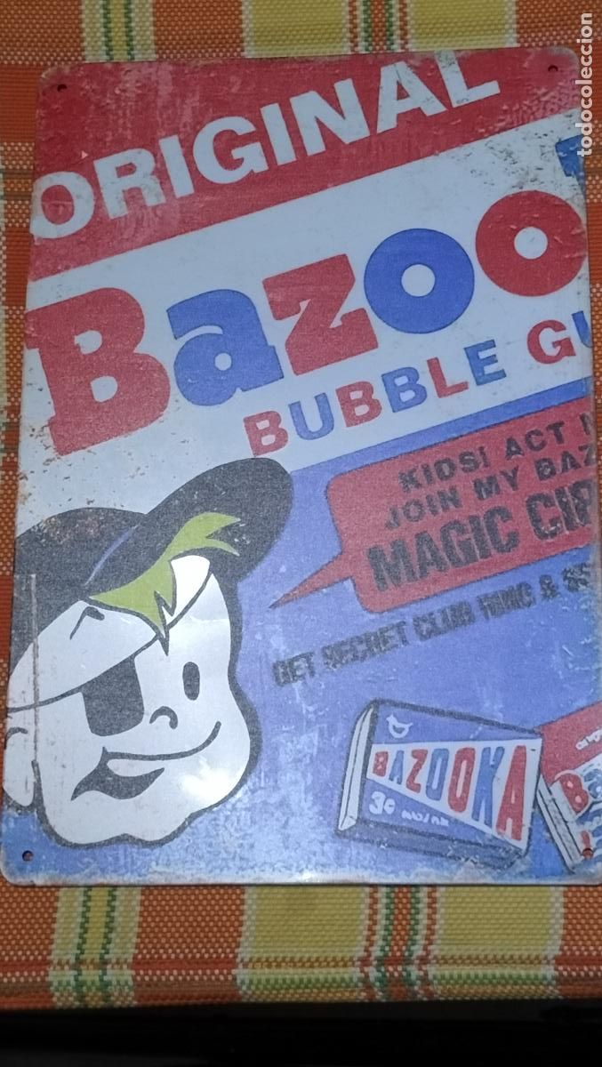 Carteles: CHAPA CHICLE BAZOKA............................................ - Foto 1