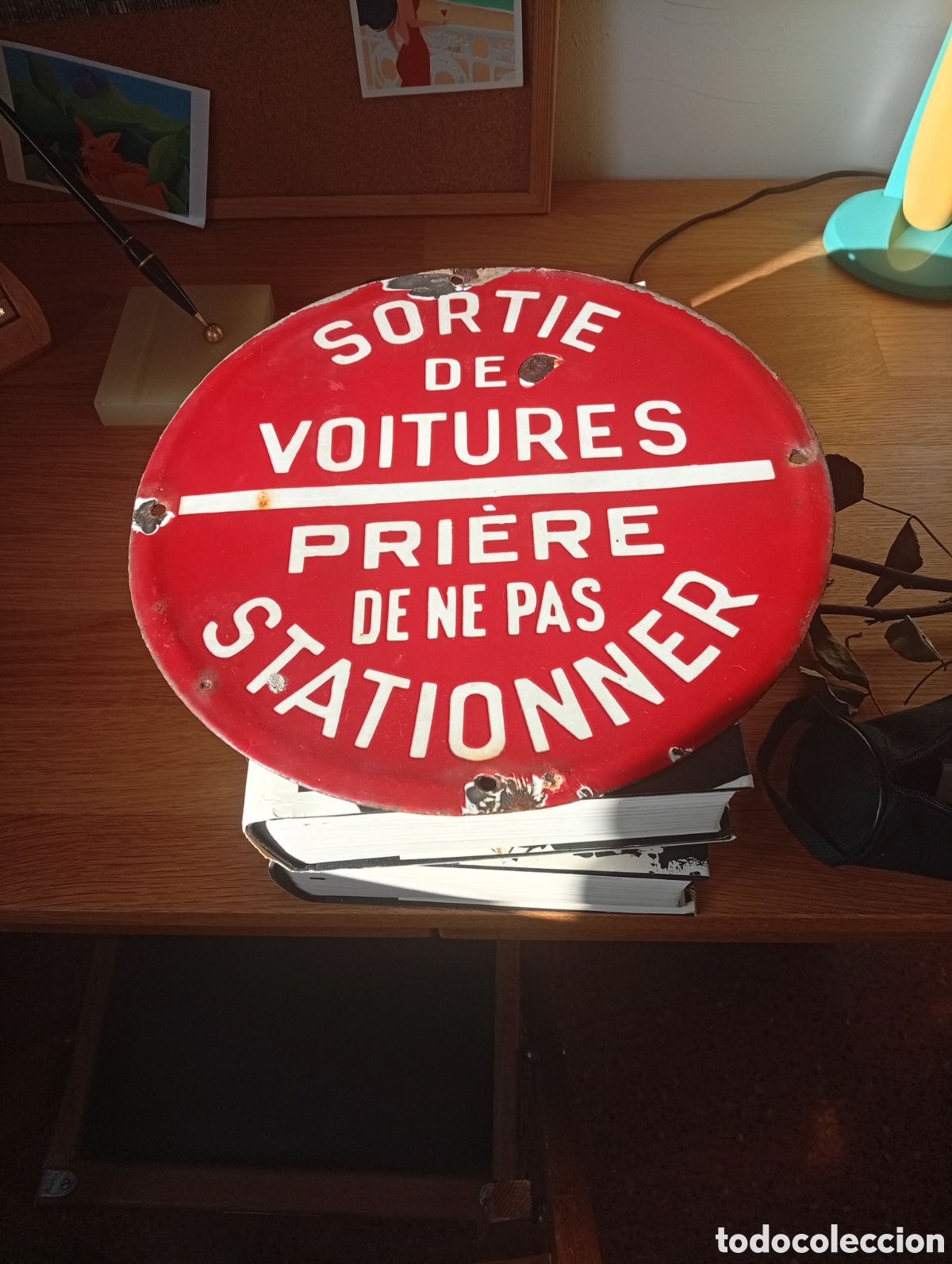 Carteles: Se&ntilde;al Esmaltada Antigua