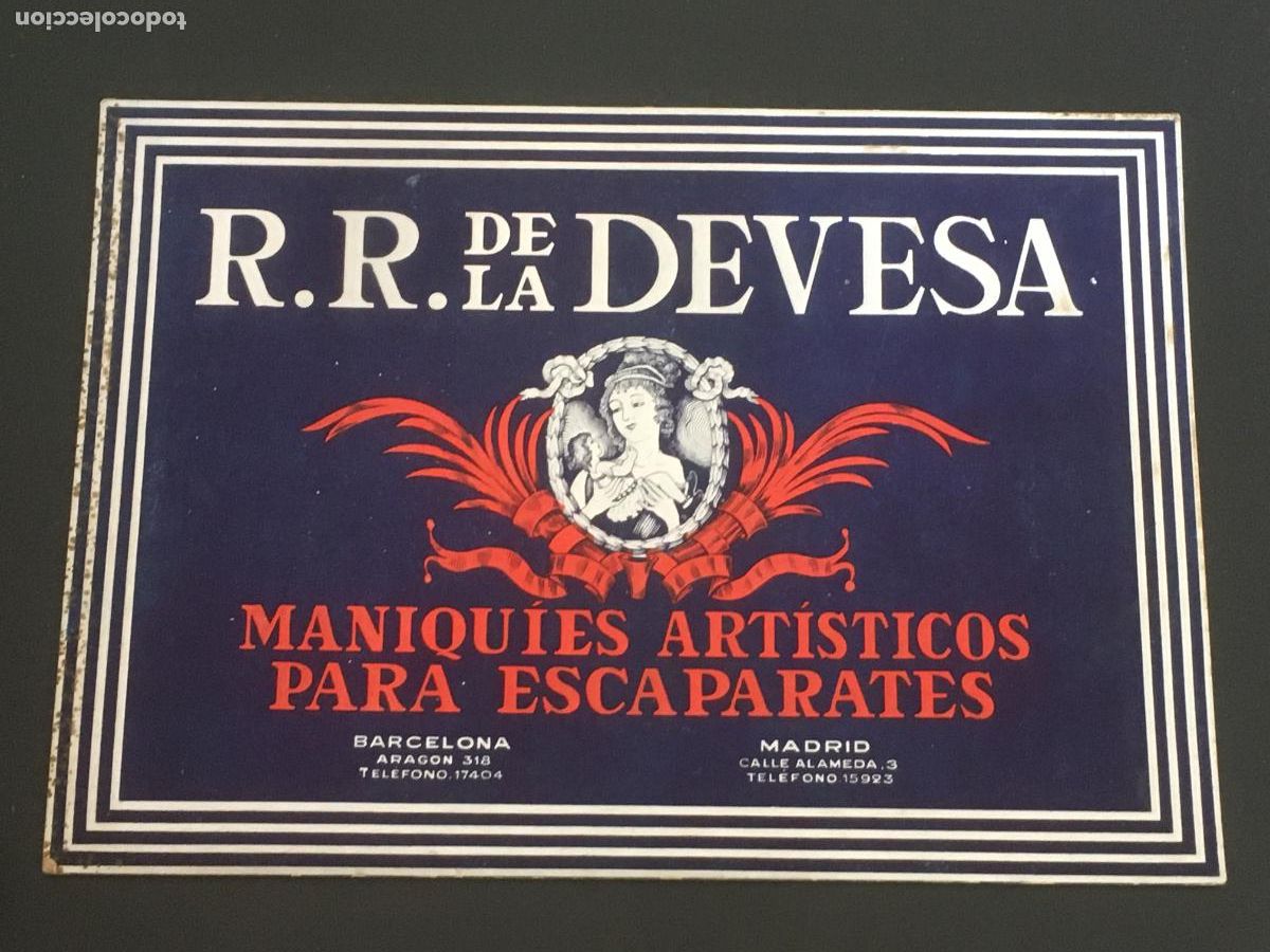Carteles: R R de la devesa maniquies artisticos para escaparates barcelona madrid cartel carton display origin