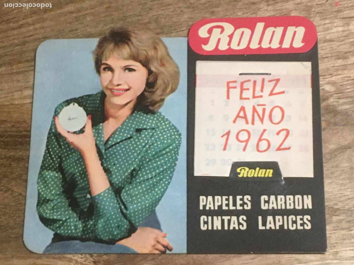 Carteles: rolan calendario cartel display 1962 troquelado perfecto estado sin uso