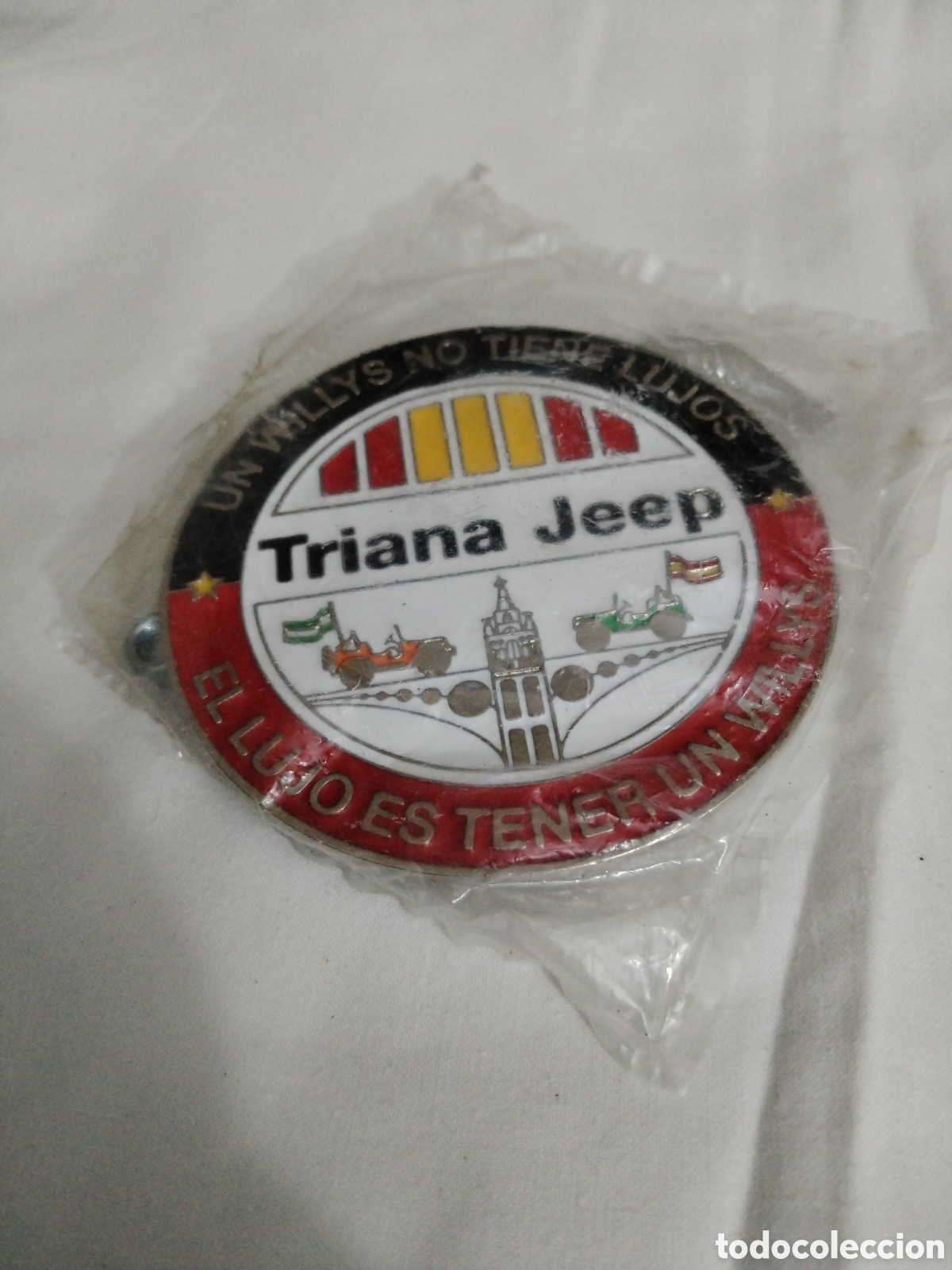 Carteles: Placa de metal Triana Jeep