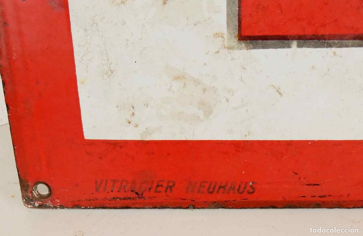 Carteles: Chapa esmaltada LUMIERE - C1930 - 95 x 85 cm - Foto 3