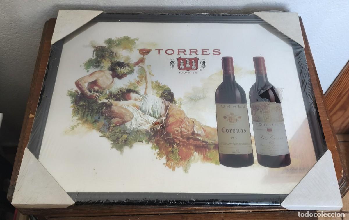 Carteles: TORRES -- ESPEJO -- 2 BOTELLAS -- 1990 Y LAS TORRES - Foto 1