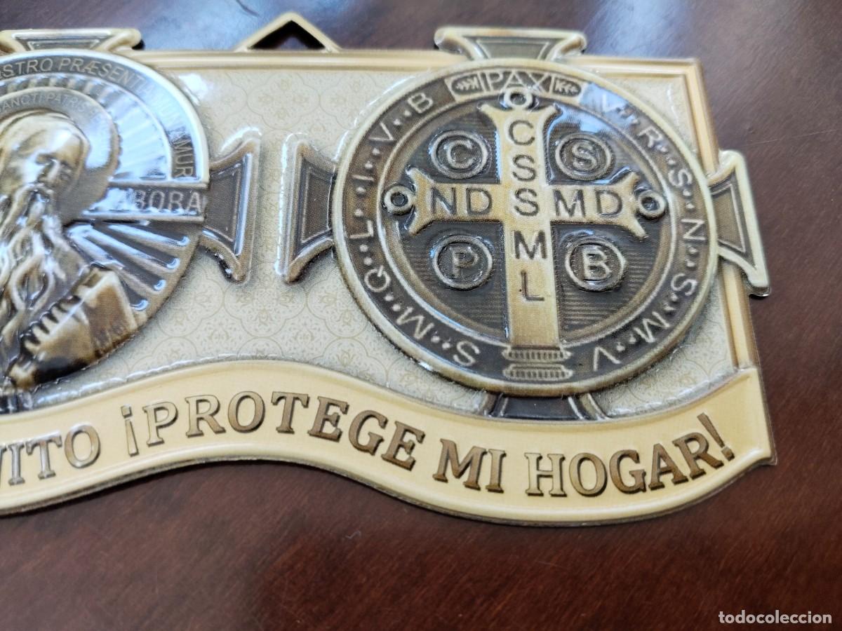 Carteles: Placa para Puerta. &rdquo;San Benito Protege mi Hogar!&rdquo; - Foto 4