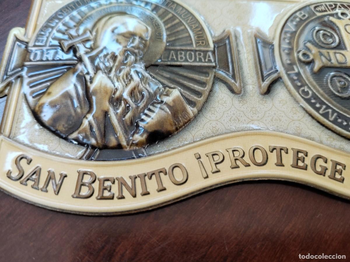Carteles: Placa para Puerta. &rdquo;San Benito Protege mi Hogar!&rdquo; - Foto 5