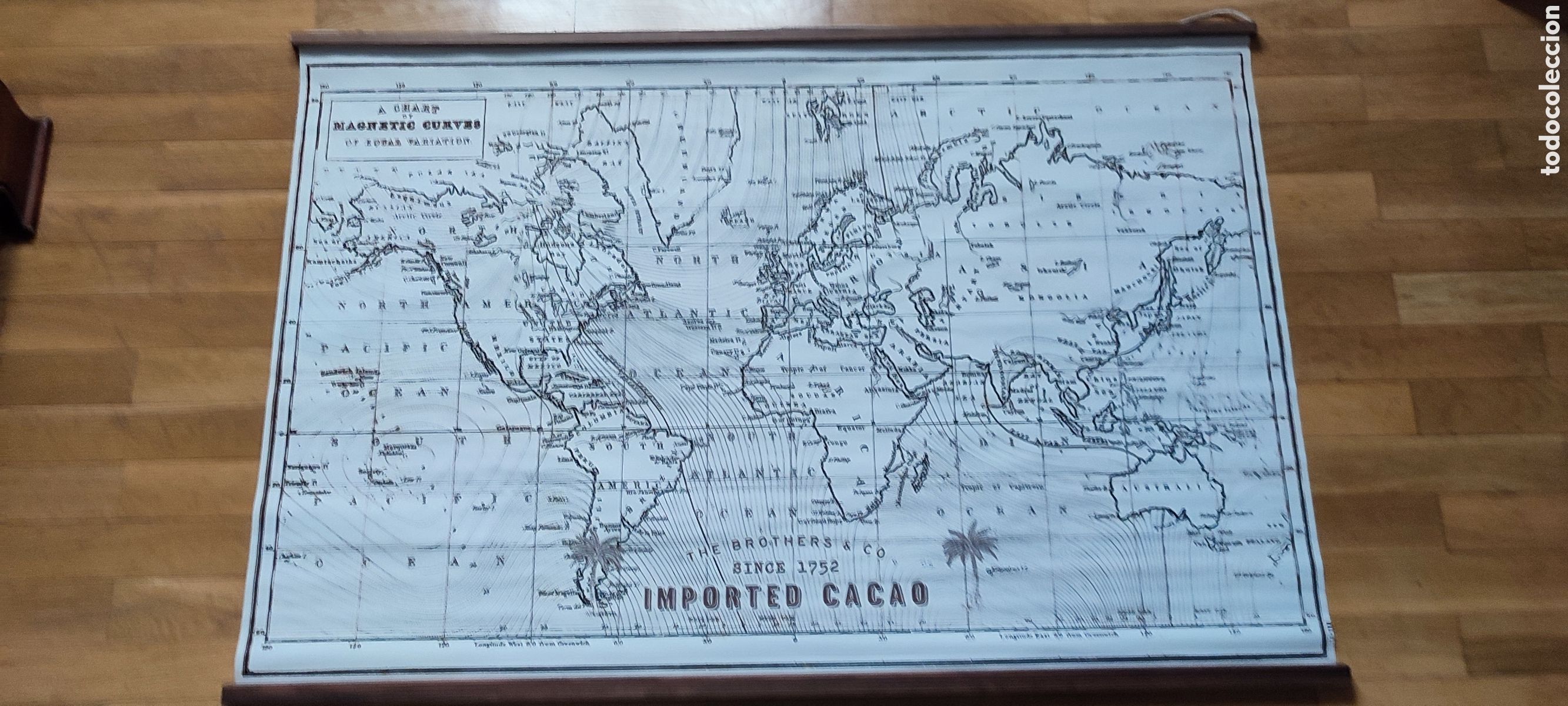 Carteles: Mapa de la antigua ruta del cacao The Brothers &Co Since 1752