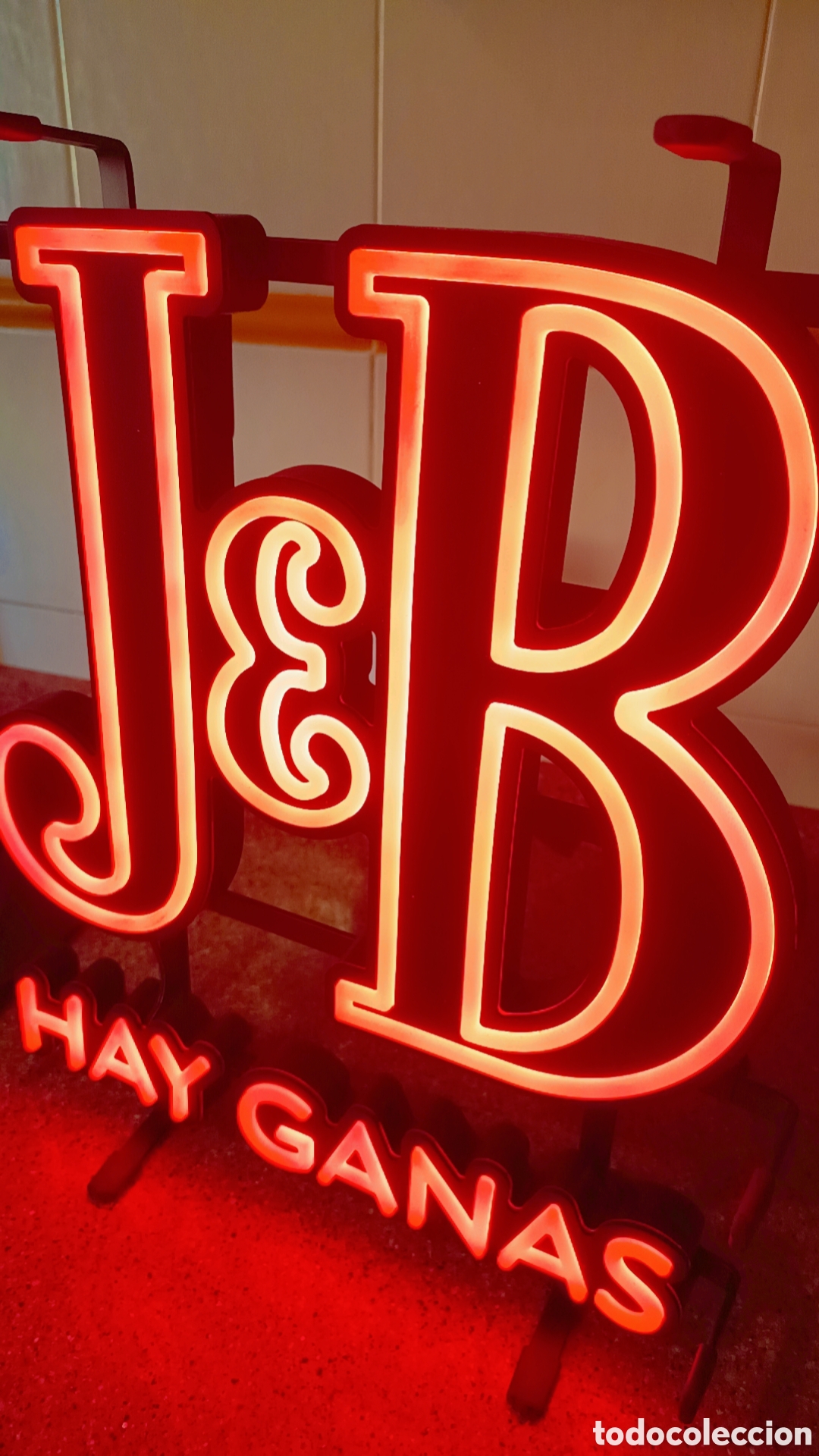 Carteles: Cartel luminoso whisky JB (jb led ne&oacute;n goma bebida bar discoteca)