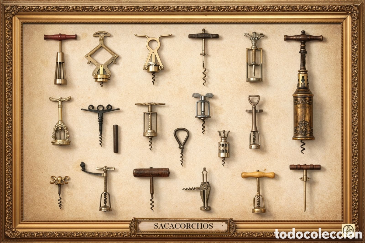 Carteles: CHAPA CON SACACORCHOS VINO