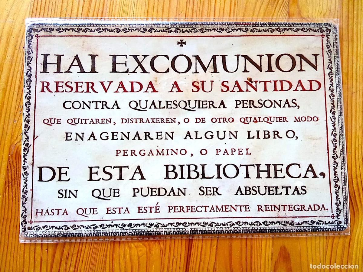 Carteles: Cartel de metal Hai Excomunion, Bibliotecas, Libros