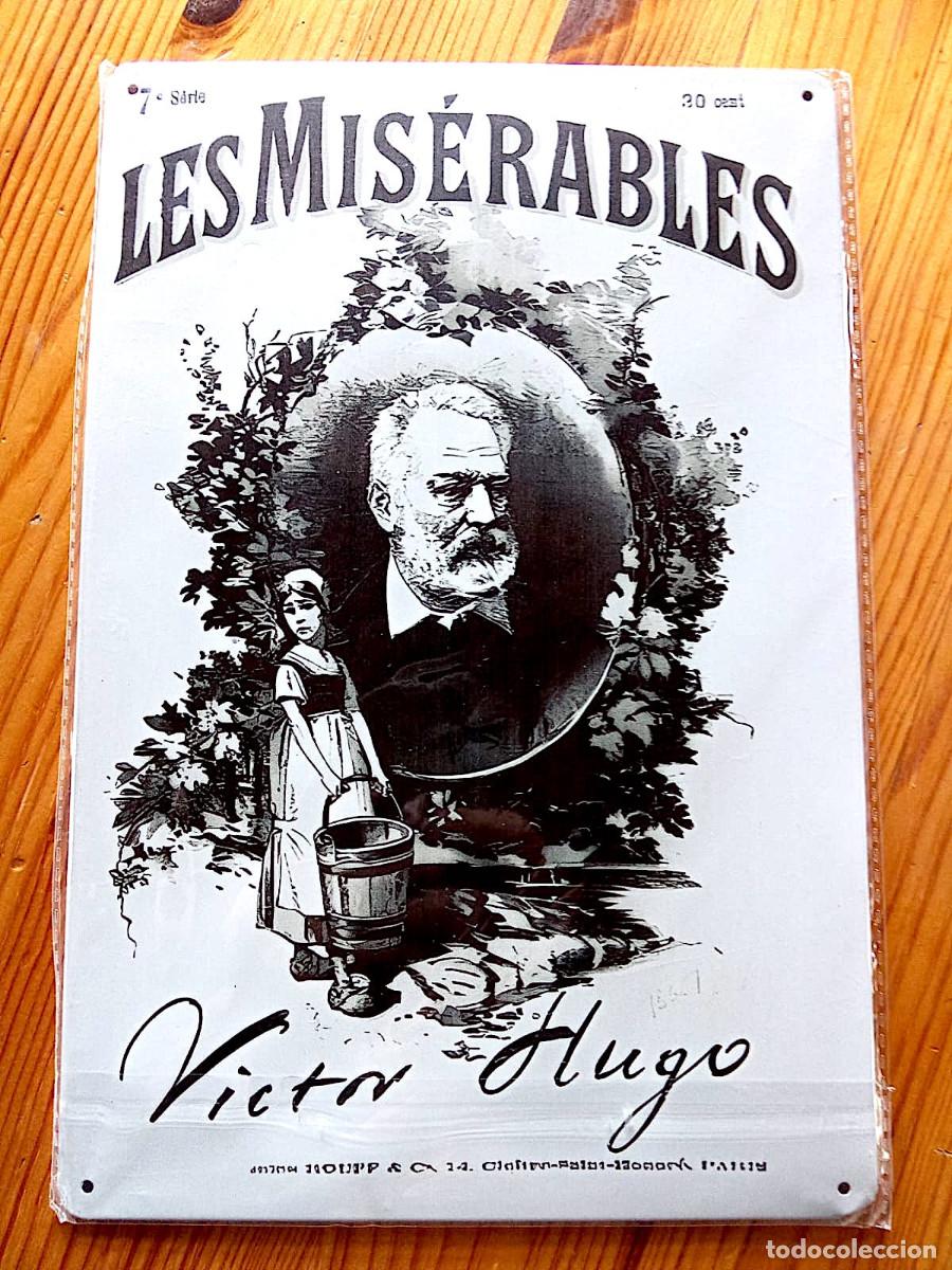 Carteles: Cartel Metal Les Mis&eacute;rables Victor Hugo