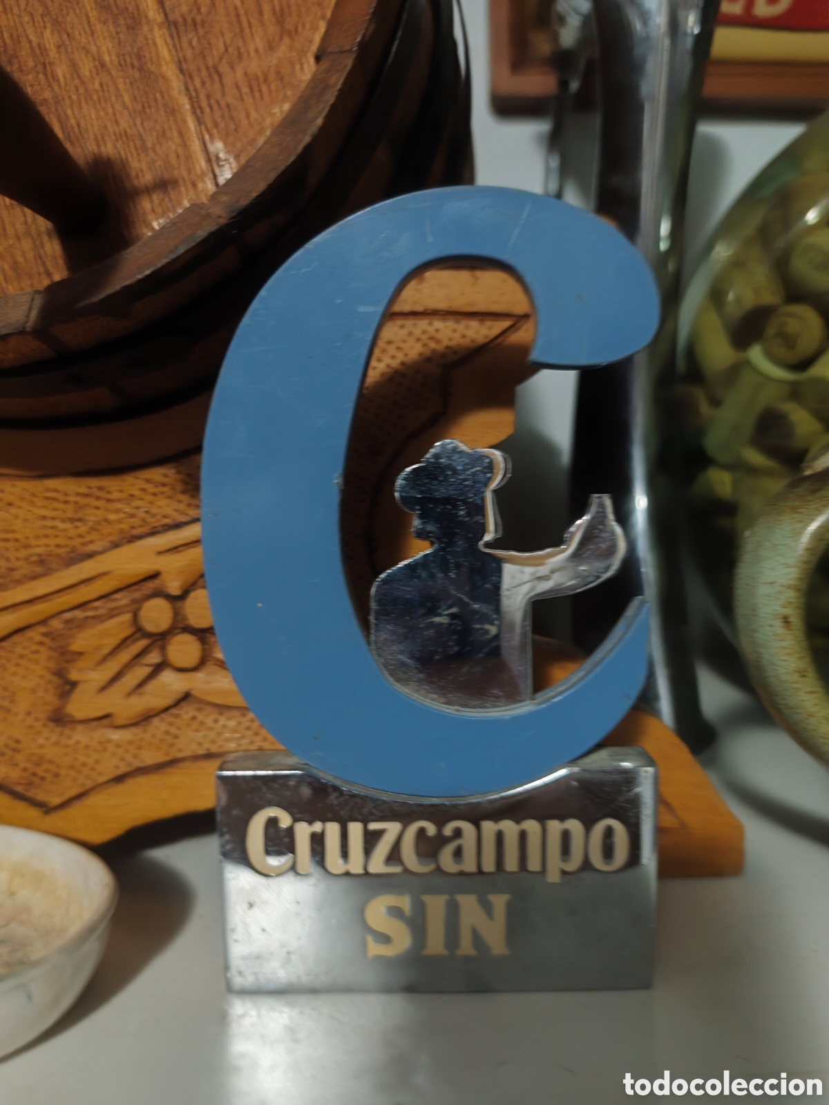 Carteles: Embellecedor grifo de cerveza cruzcampo