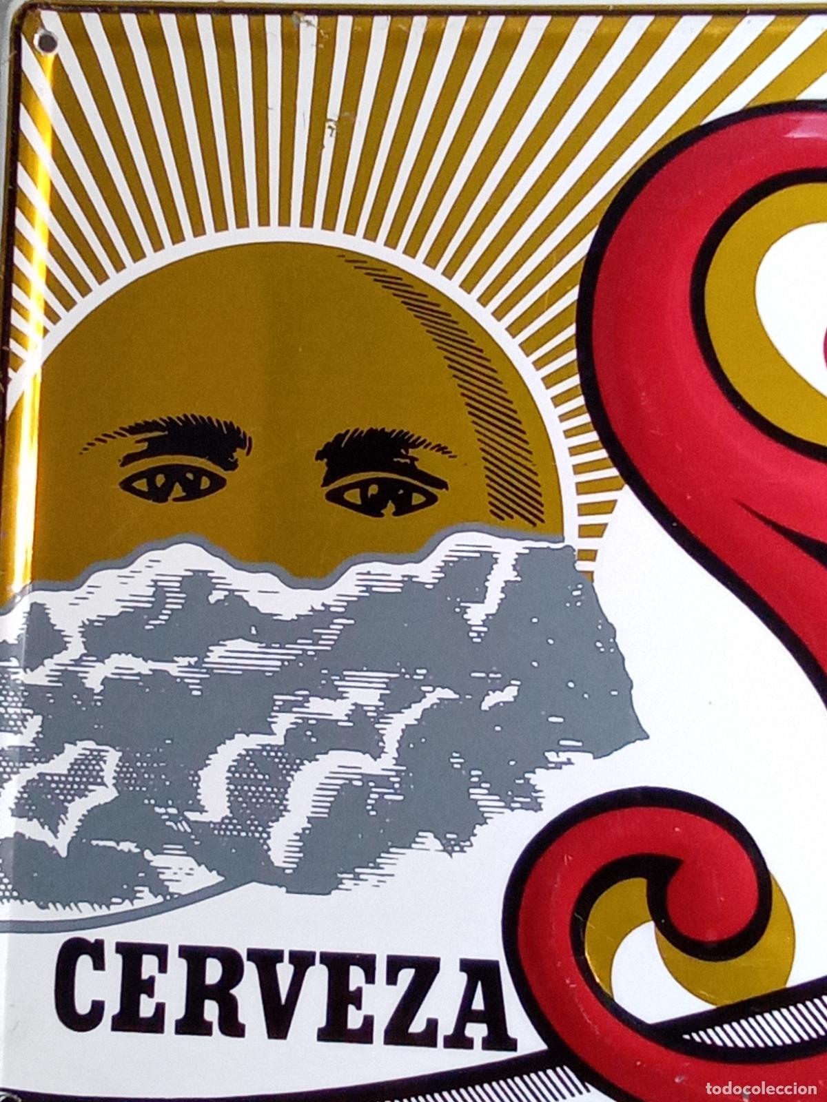 Carteles: PLACA ALUMINIO CERVEZA SOL - Foto 4