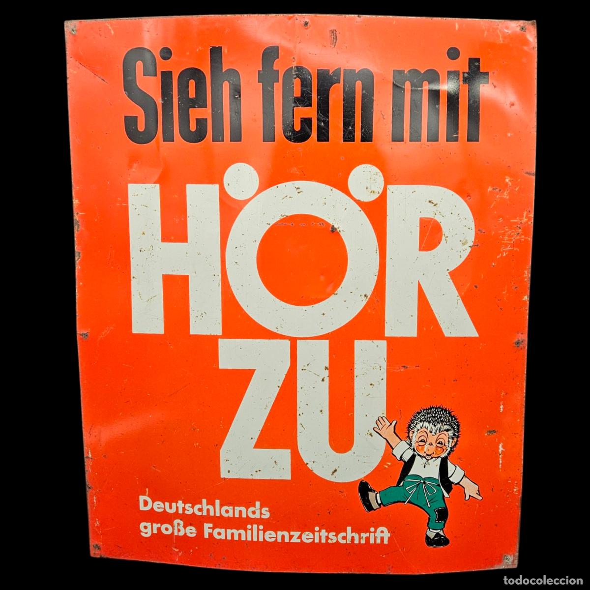 Posters: Chapa de H&ouml;rzu con la imagen de Mecki. 1950 - 1960