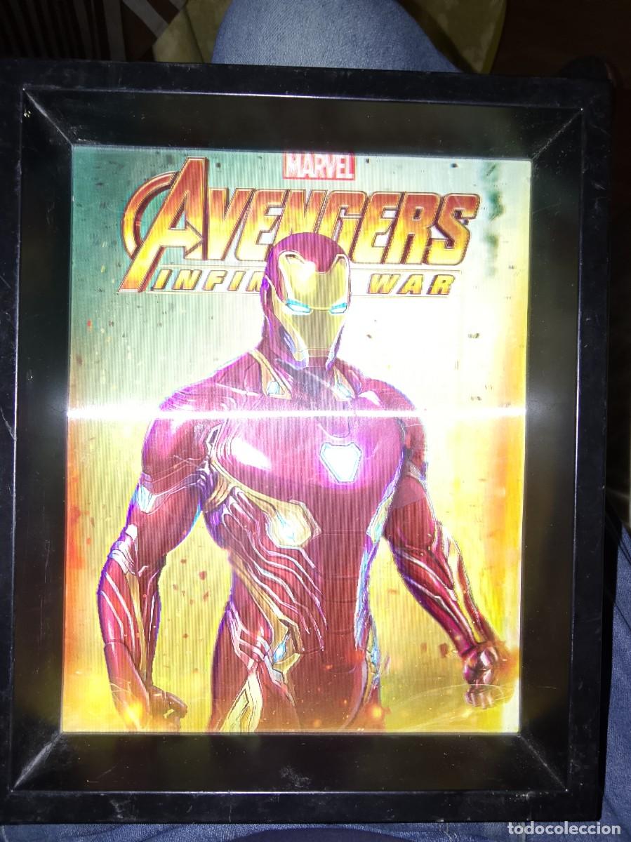 Carteles: cuadro 3D lenticular de Iron Man, basado en su aparici&oacute;n en la pel&iacute;cula Avengers: Infinity War