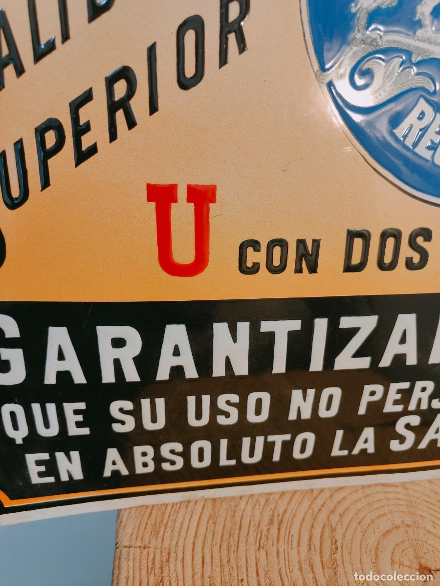Carteles: Chapa placa esmaltada BATER&Iacute;AS U - Foto 3