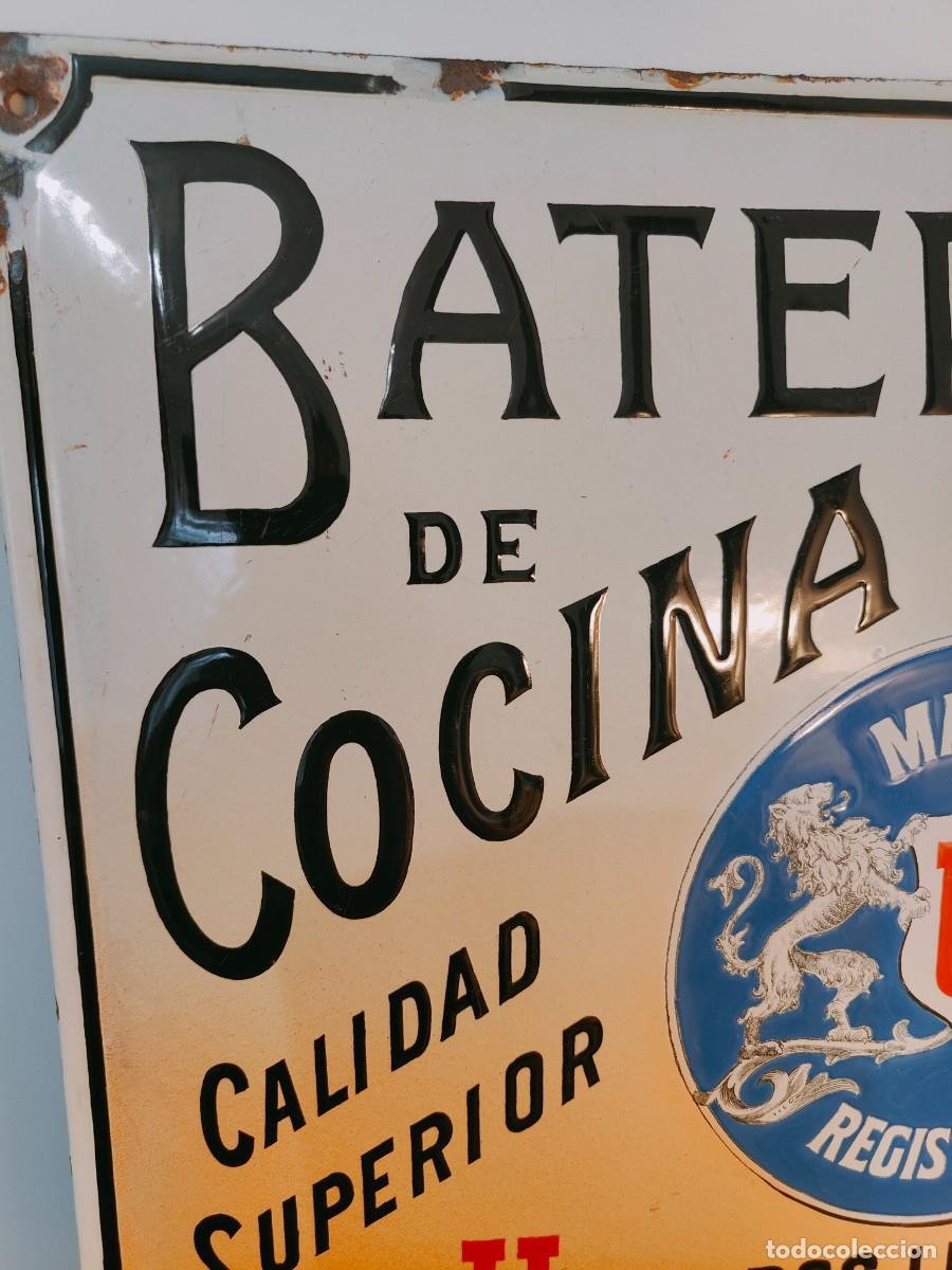Carteles: Chapa placa esmaltada BATER&Iacute;AS U - Foto 4