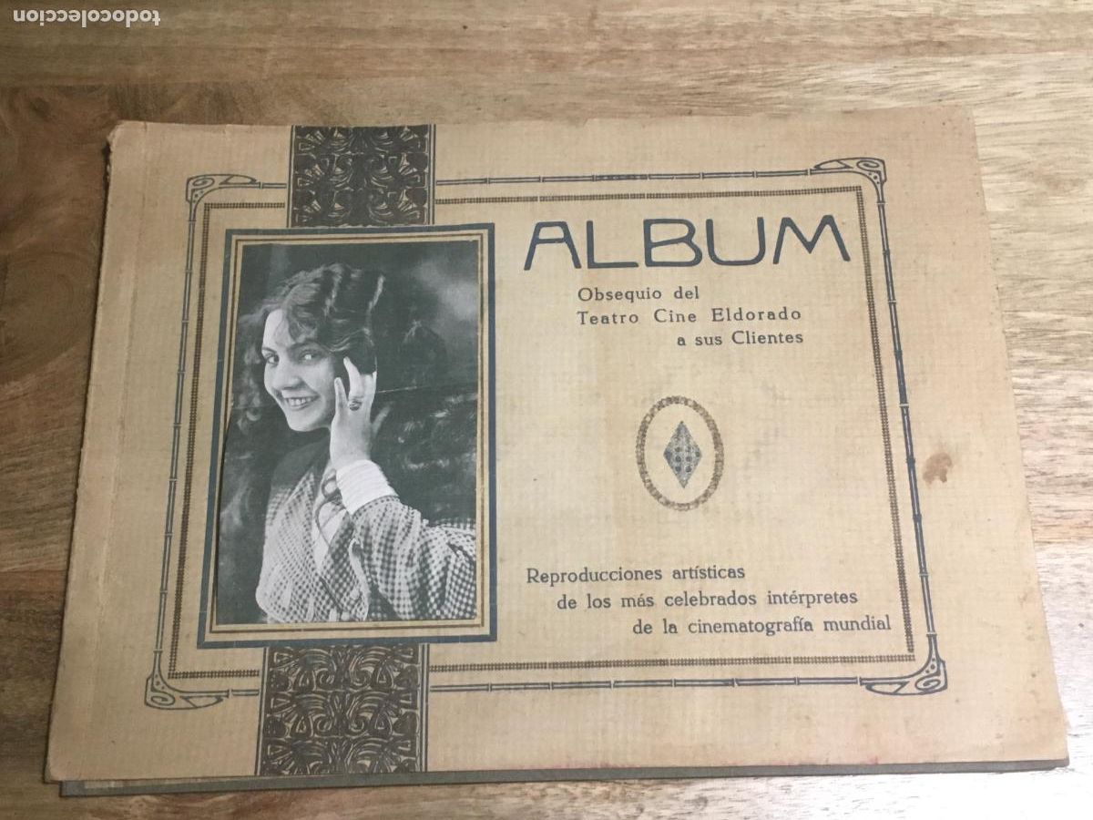 Carteles: album de cromos de cine obsequio teatro cine eldorado barcelona a&ntilde;os 10 cine mudo