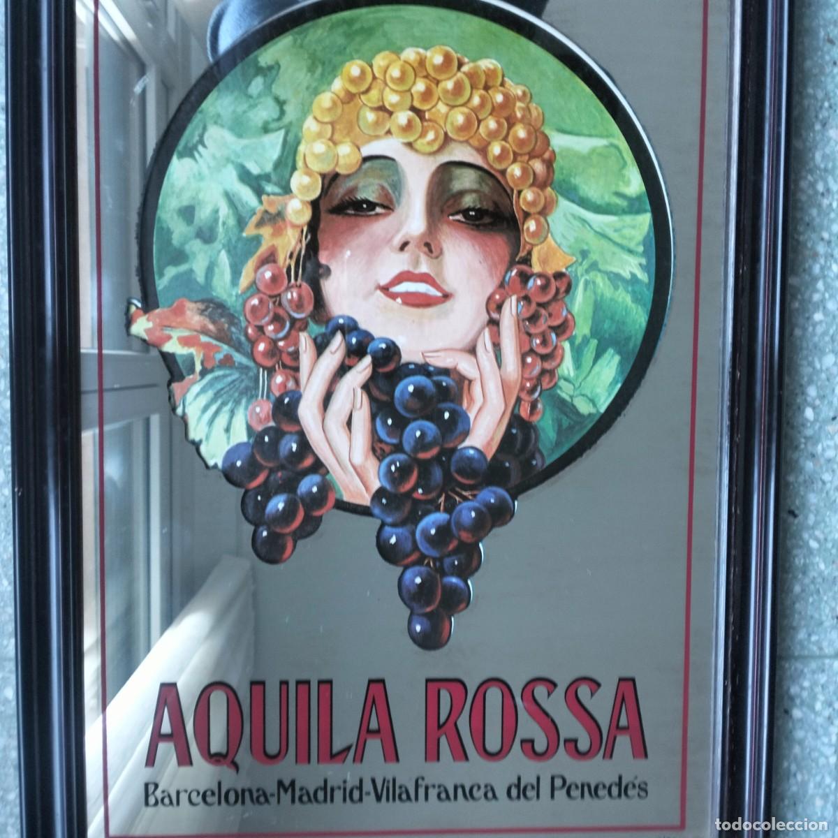 Plakate: ESPEJO PUBLICIDAD VERMUT AQUILA ROSSA. GASPAR CAMPS. A&Ntilde;OS 70
