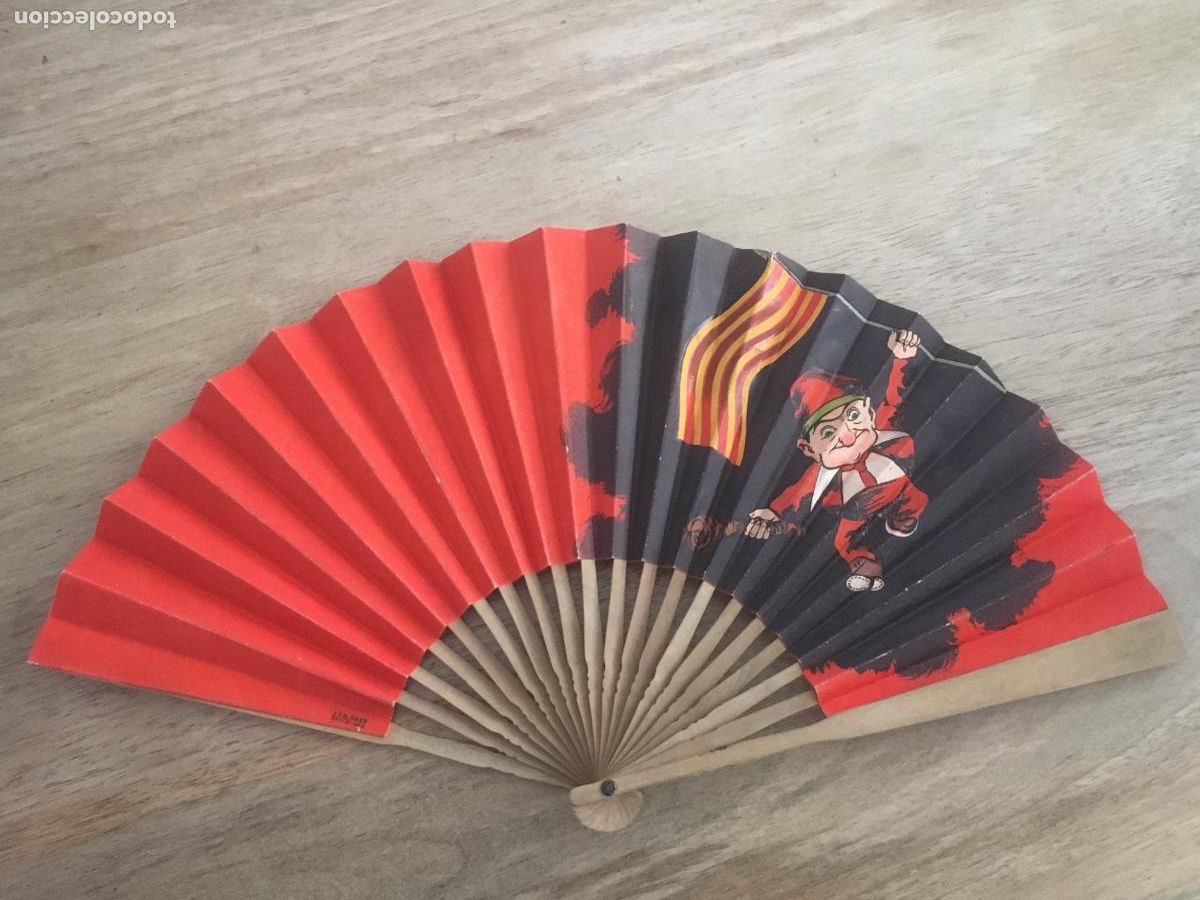 Plakate: el cu-cut cucut abanico publicitario de papel original antiguo perfecto estado