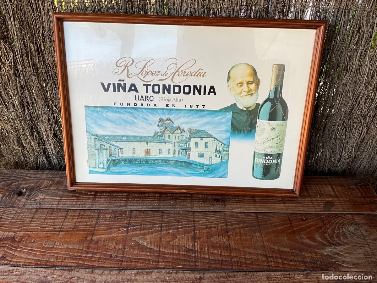 Carteles: ANTIGUO CARTEL LITOGRAFIA -VI&Ntilde;A TONDONIA - R.LOPEZ DE HEREDIA - AGUIRRESAROBE - GRAPHI DAPS A&Ntilde;O 1987