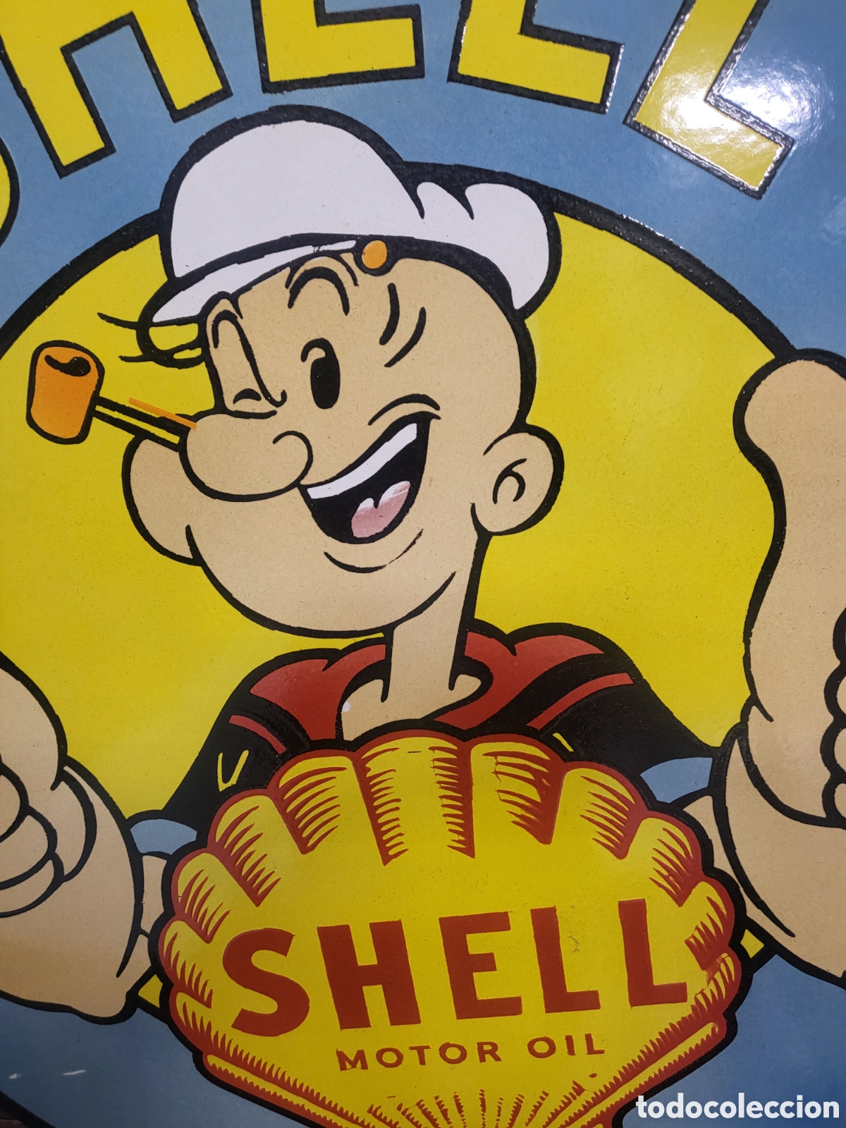 Carteles: Antigua chapa esmalte SHELL - Foto 4