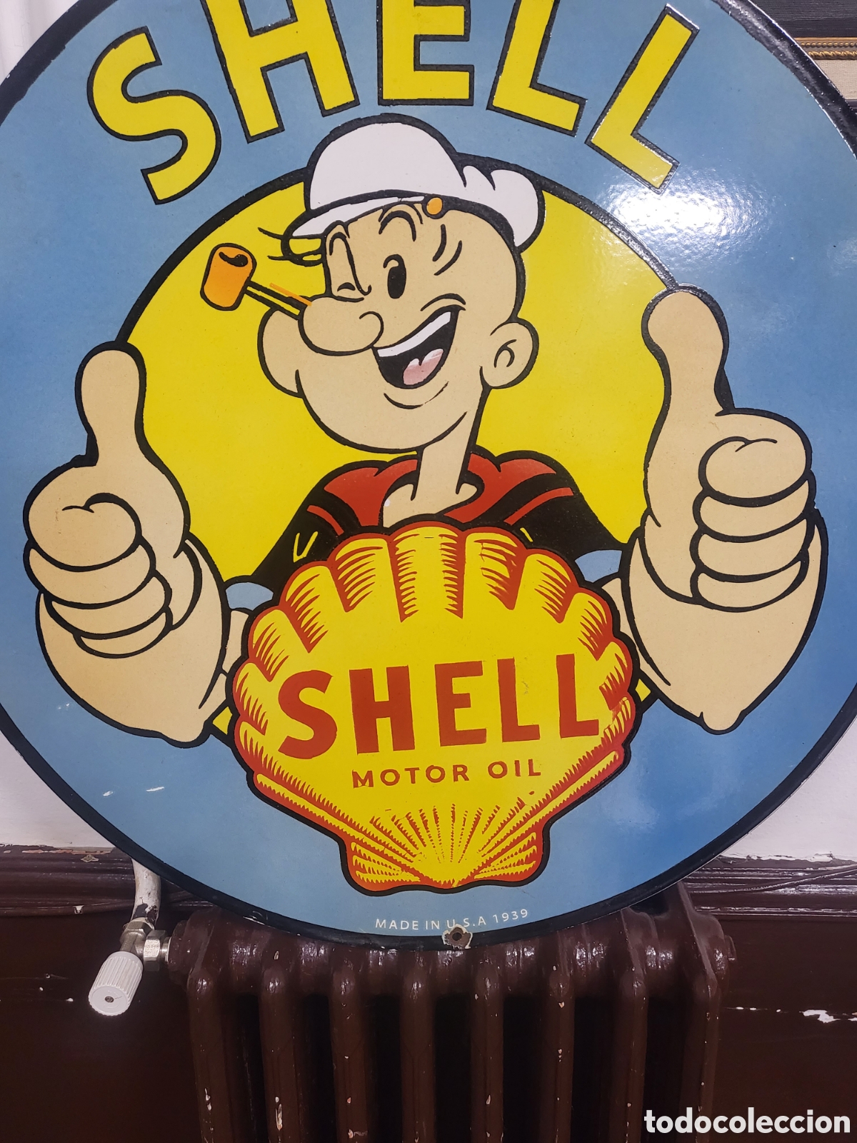 Carteles: Antigua chapa esmalte SHELL - Foto 10