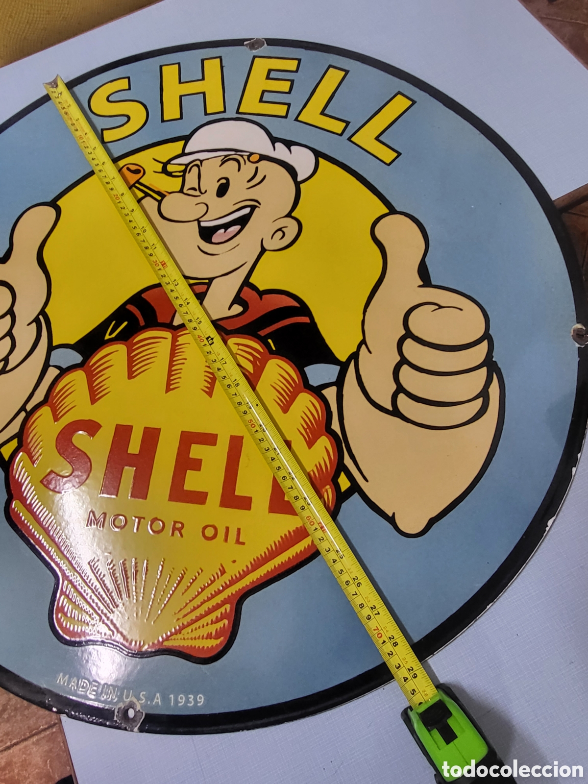 Carteles: Antigua chapa esmalte SHELL - Foto 19