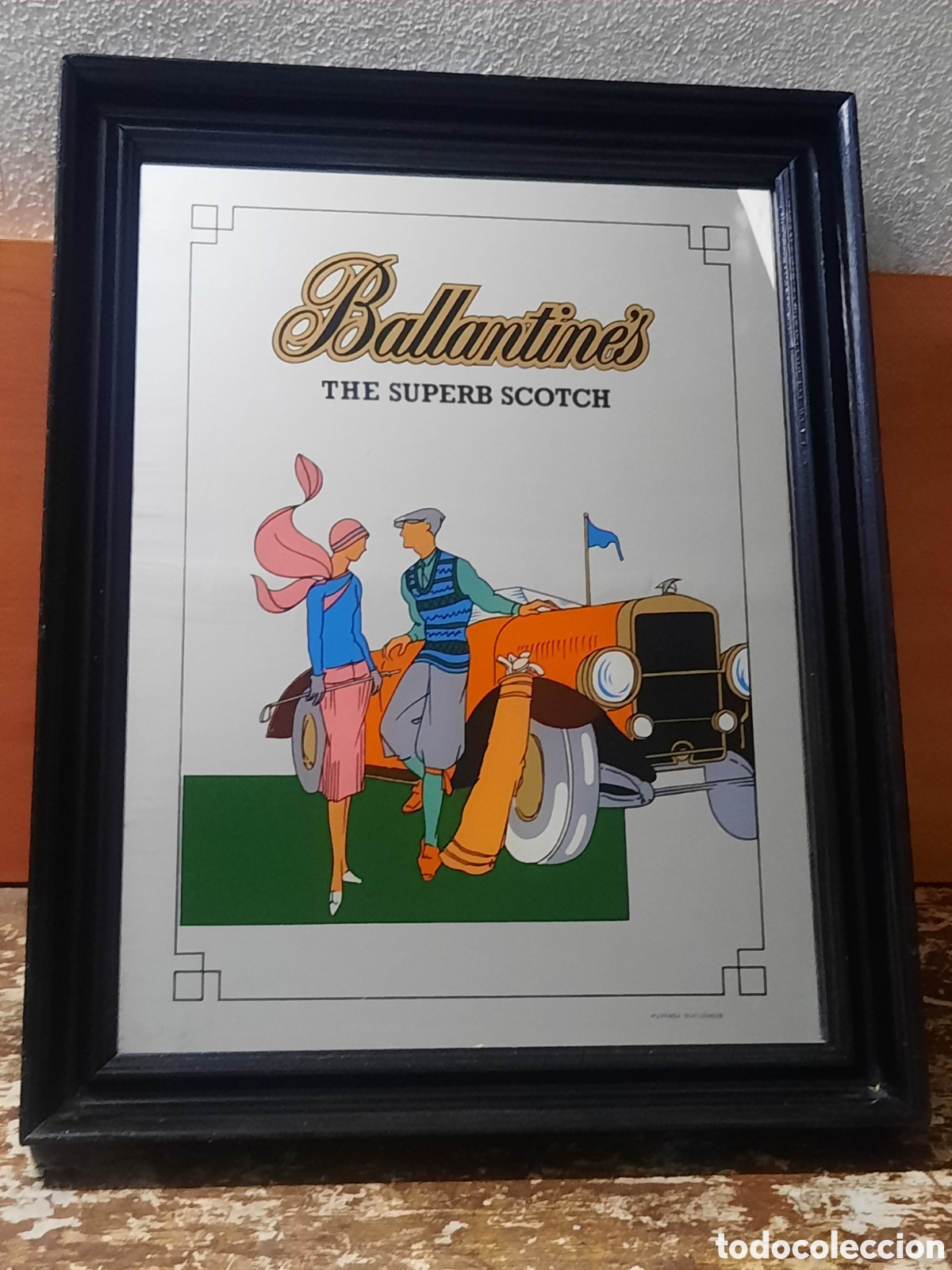 Plakate: CUADRO ESPEJO PUBLICIDAD BALLANTINES.